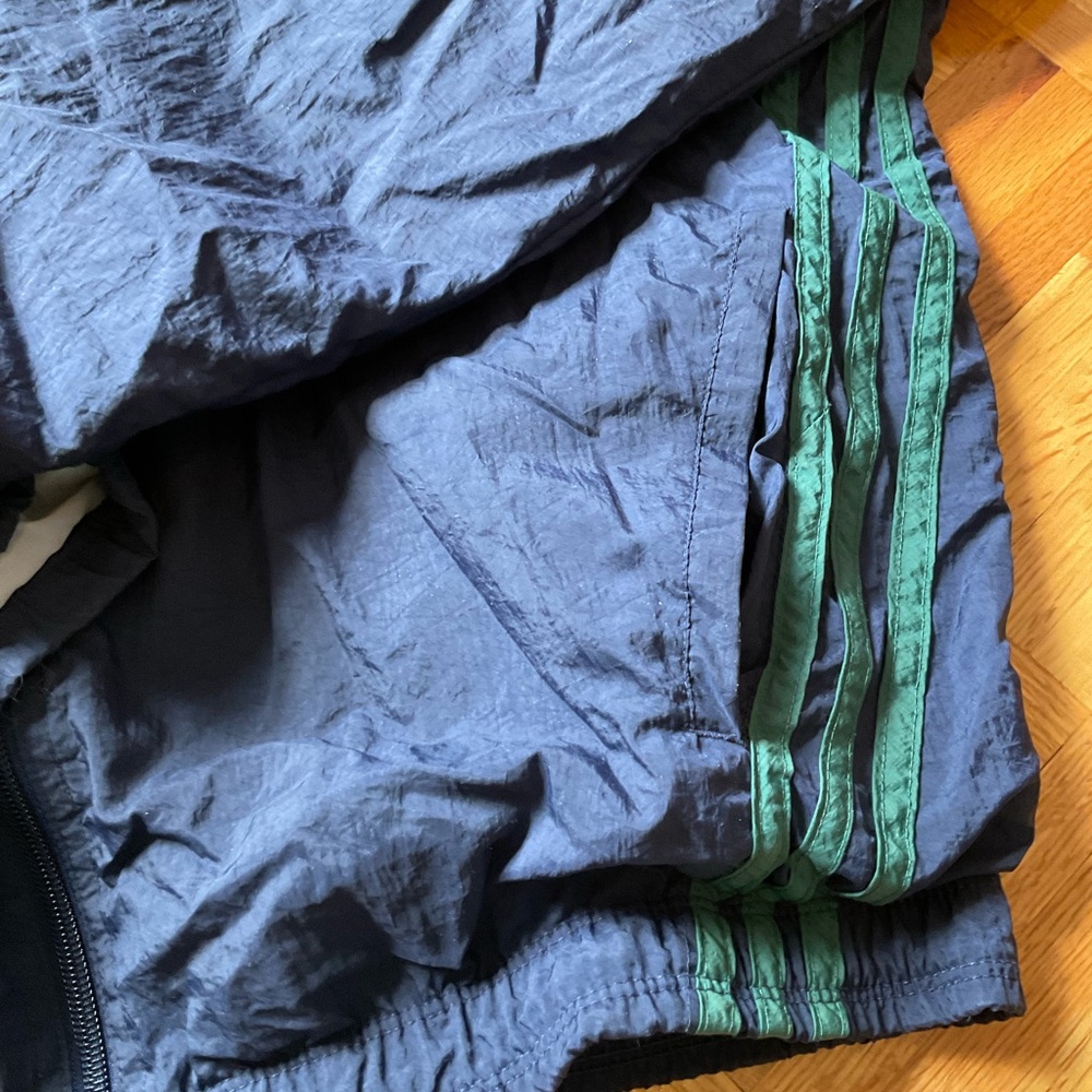 90s Adidas Jacket Colorblocks Green & Navy - Picture 9 of 13